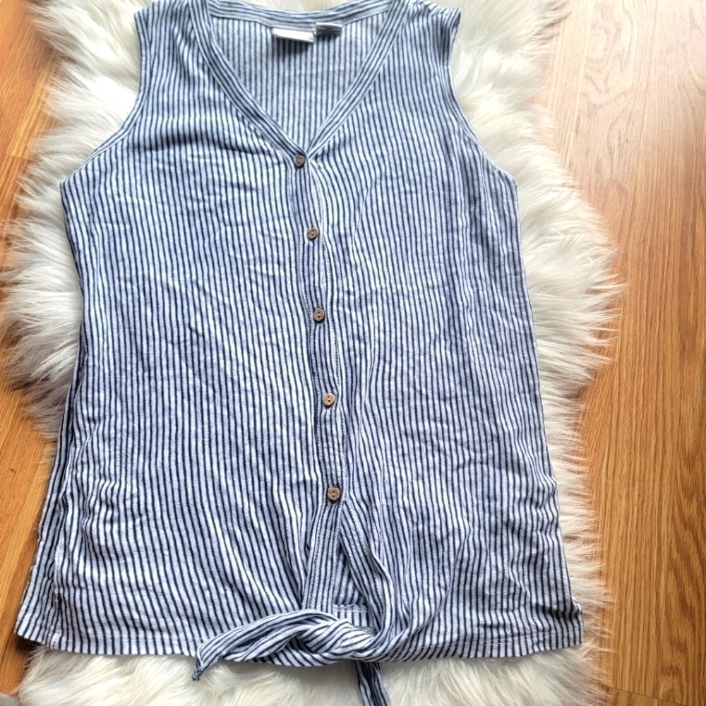 Rachel Zoe Linen Tank XS